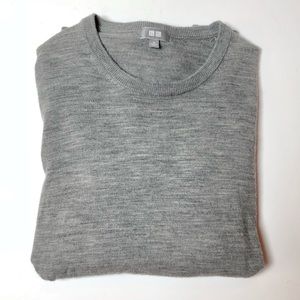 Uniqlo Gray Wool Crew Sweater